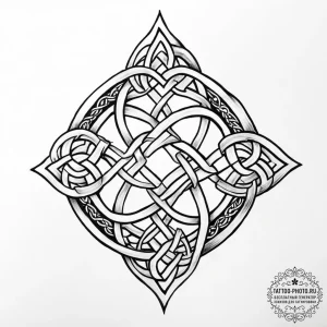 Tattoo sketch celtic knotwork - эскиз тату (№1756365699_0, 28.08.2025 07:21) — tattoo-photo.ru