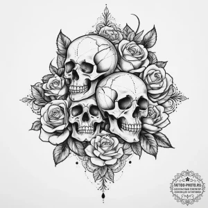 Tattoo sketch hands with a pencil, tattoo lin... - эскиз тату (№1756365896_0, 28.08.2025 07:24) — tattoo-photo.ru