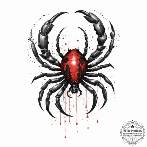 Tattoo sketch scorpio scorpion, tattoo drawin... - эскиз тату (№1756371267_0, 28.08.2025 08:54) — tattoo-photo.ru