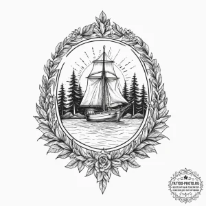 Tattoo sketch forest, tattoo flash sheet desi... - эскиз тату (№1756371467_0, 28.08.2025 08:57) — tattoo-photo.ru