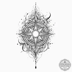 Tattoo sketch blessed creation, concept art f... - эскиз тату (№1756376040_0, 28.08.2025 10:14) — tattoo-photo.ru