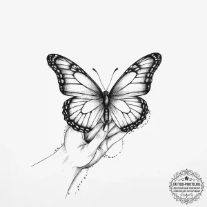 Tattoo sketch sensual hands with a butterfly,... - эскиз тату (№1756376439_0, 28.08.2025 10:20) — tattoo-photo.ru