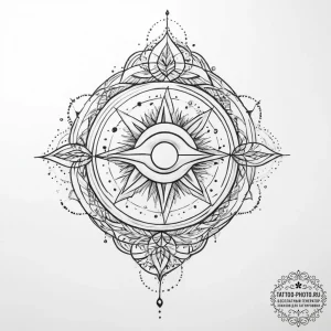 Tattoo sketch cosmic spirit - эскиз тату (№1756377628_0, 28.08.2025 10:40) — tattoo-photo.ru