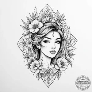 Tattoo sketch scrapbooking a photo album - эскиз тату (№1756378826_0, 28.08.2025 11:00) — tattoo-photo.ru