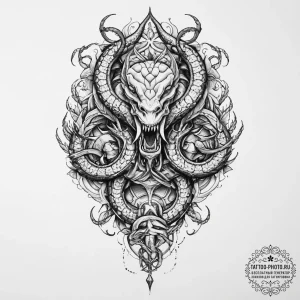 Tattoo sketch hydra - эскиз тату (№1756381815_0, 28.08.2025 11:50) — tattoo-photo.ru