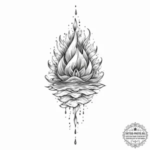 Tattoo sketch water - эскиз тату (№1756394087_0, 28.08.2025 15:14) — tattoo-photo.ru