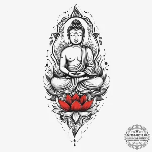 Tattoo sketch buddha's footprint, tattoo flas... - эскиз тату (№1756394687_0, 28.08.2025 15:24) — tattoo-photo.ru
