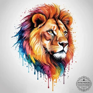 Tattoo sketch griffin with a lion, artistic t... - эскиз тату (№1756398261_0, 28.08.2025 16:24) — tattoo-photo.ru