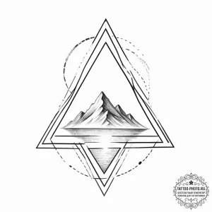 Tattoo sketch geometric triangle - эскиз тату (№1756400645_0, 28.08.2025 17:04) — tattoo-photo.ru