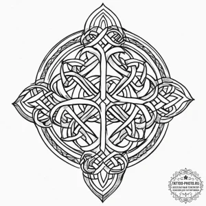 Tattoo sketch ornamental кельтский узел, conc... - эскиз тату (№1756402230_0, 28.08.2025 17:30) — tattoo-photo.ru