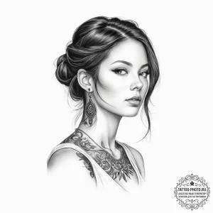 Tattoo sketch spiritual person - эскиз тату (№1756406238_0, 28.08.2025 18:37) — tattoo-photo.ru