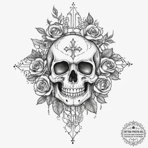 Trees & foliage, concept art for tattoo, chic... - эскиз тату (№1756407242_0, 28.08.2025 18:54) — tattoo-photo.ru