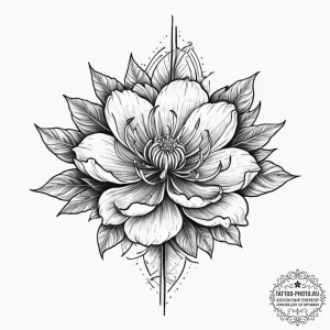 Tattoo sketch waratah flower, tattoo flash sh... - эскиз тату (№1756408836_0, 28.08.2025 19:20) — tattoo-photo.ru