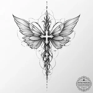 Tattoo sketch fairy tattoo, tattoo sketch des... - эскиз тату (№1756409237_0, 28.08.2025 19:27) — tattoo-photo.ru