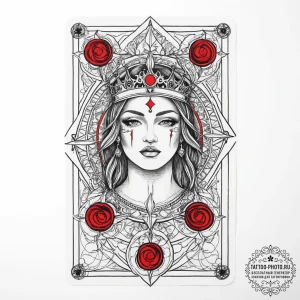 Tattoo sketch tarot card emperor, tattoo draw... - эскиз тату (№1756416821_0, 28.08.2025 21:33) — tattoo-photo.ru