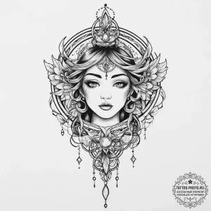 Tattoo sketch space, tattoo flash sheet desig... - эскиз тату (№1756417211_0, 28.08.2025 21:40) — tattoo-photo.ru