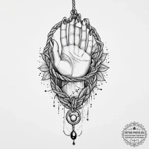 Tattoo sketch hands with a rope, tattoo sketc... - эскиз тату (№1756417406_0, 28.08.2025 21:43) — tattoo-photo.ru