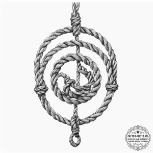 Tattoo sketch rope - эскиз тату (№1756419404_0, 28.08.2025 22:16) — tattoo-photo.ru