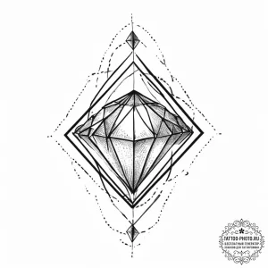 Tattoo sketch diamond tattoo, artistic tattoo... - эскиз тату (№1756432390_0, 29.08.2025 01:53) — tattoo-photo.ru