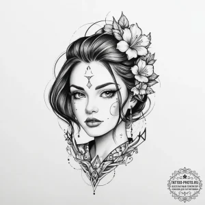 Tattoo sketch new school персонаж - эскиз тату (№1756433566_0, 29.08.2025 02:12) — tattoo-photo.ru