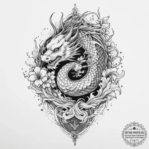 Tattoo sketch divine self, artistic tattoo sk... - эскиз тату (№1756434351_0, 29.08.2025 02:25) — tattoo-photo.ru
