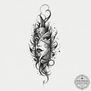 Tattoo sketch lie, tattoo sketch design, blac... - эскиз тату (№1756444024_0, 29.08.2025 05:07) — tattoo-photo.ru