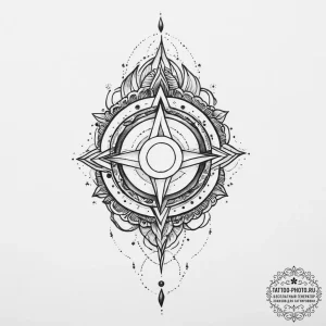 Tattoo sketch cosmic essence, tattoo line art... - эскиз тату (№1756444416_0, 29.08.2025 05:13) — tattoo-photo.ru