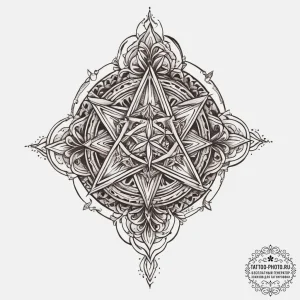 Tattoo sketch merkaba, ink illustration for t... - эскиз тату (№1756449160_0, 29.08.2025 06:32) — tattoo-photo.ru