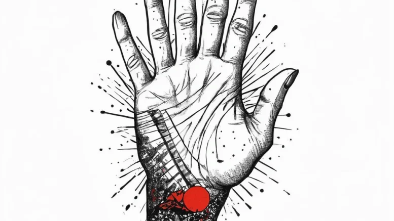 Tattoo sketch hands with a needle, tattoo lin... - эскиз тату (№1756449357_0, 29.08.2025 06:35) — tattoo-photo.ru