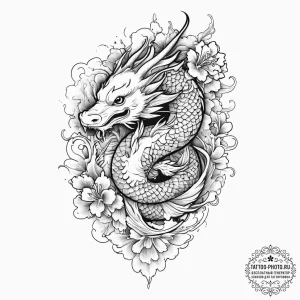 Fusion and complex designs, tattoo flash shee... - эскиз тату (№1756450154_0, 29.08.2025 06:49) — tattoo-photo.ru