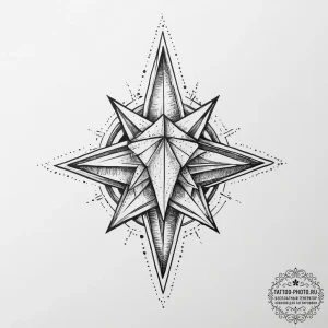 Tattoo sketch star with a tank, artistic tatt... - эскиз тату (№1756450547_0, 29.08.2025 06:55) — tattoo-photo.ru