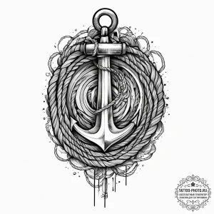 Tattoo sketch nautical rope, tattoo line art,... - эскиз тату (№1756450945_0, 29.08.2025 07:02) — tattoo-photo.ru