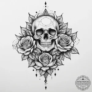 Tattoo sketch amethyst, artistic tattoo sketc... - эскиз тату (№1756452920_0, 29.08.2025 07:35) — tattoo-photo.ru