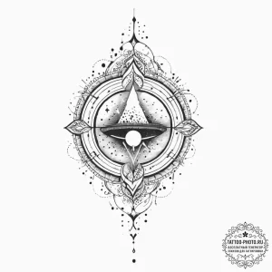 Tattoo sketch cosmic fount, concept art for t... - эскиз тату (№1756453516_0, 29.08.2025 07:45) — tattoo-photo.ru