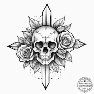 Tattoo sketch cosmic source, ink illustration... - эскиз тату (№1756455687_0, 29.08.2025 08:21) — tattoo-photo.ru