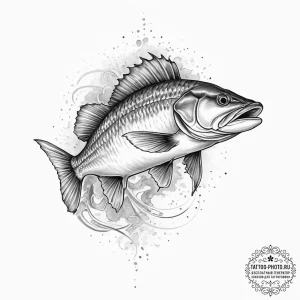 Tattoo sketch walleye, artistic tattoo sketch... - эскиз тату (№1756458063_0, 29.08.2025 09:01) — tattoo-photo.ru