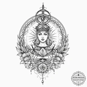 Tattoo sketch spiritual awakening, artistic t... - эскиз тату (№1756470647_0, 29.08.2025 12:30) — tattoo-photo.ru