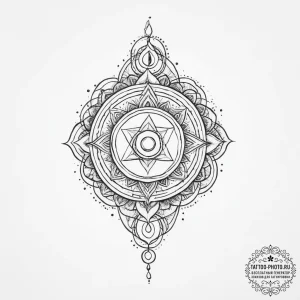 Tattoo sketch seven chakra path, tattoo sketc... - эскиз тату (№1756474195_0, 29.08.2025 13:29) — tattoo-photo.ru