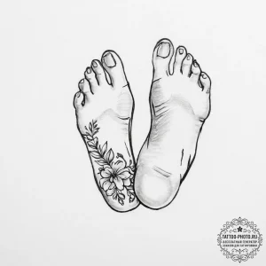 Tattoo sketch foot - эскиз тату (№1756475181_0, 29.08.2025 13:46) — tattoo-photo.ru