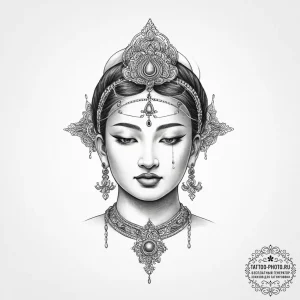 Tattoo sketch om mani padme hum, tattoo sketc... - эскиз тату (№1756475974_0, 29.08.2025 13:59) — tattoo-photo.ru