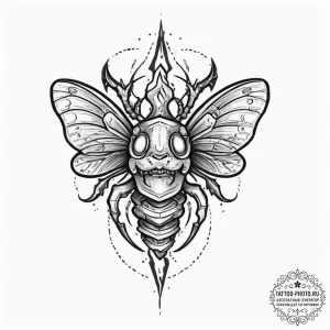 Tattoo sketch chigoe flea, concept art for ta... - эскиз тату (№1756476171_0, 29.08.2025 14:02) — tattoo-photo.ru