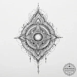 Tattoo sketch magical aura, artistic tattoo s... - эскиз тату (№1756480934_0, 29.08.2025 15:22) — tattoo-photo.ru