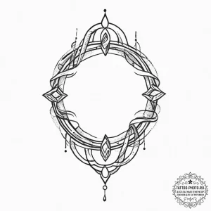 Tattoo sketch omega, tattoo line art, bold ou... - эскиз тату (№1756482118_0, 29.08.2025 15:41) — tattoo-photo.ru