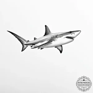 Tattoo sketch hammerhead shark - эскиз тату (№1756487829_0, 29.08.2025 17:17) — tattoo-photo.ru