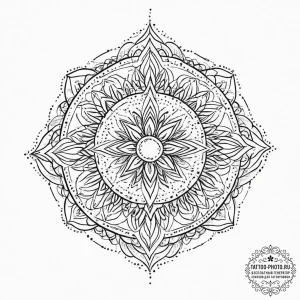 Tattoo sketch desert, tattoo line art, on a c... - эскиз тату (№1756488639_0, 29.08.2025 17:30) — tattoo-photo.ru