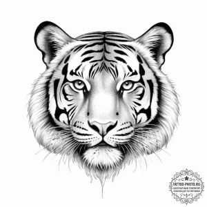 Tattoo sketch tiger's eye - эскиз тату (№1756491456_0, 29.08.2025 18:17) — tattoo-photo.ru