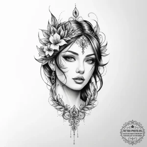 Tattoo sketch fantasy - эскиз тату (№1756494071_0, 29.08.2025 19:01) — tattoo-photo.ru