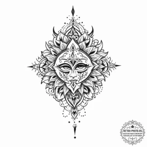 Tattoo sketch a symbolic object - эскиз тату (№1756495874_0, 29.08.2025 19:31) — tattoo-photo.ru
