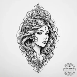 Tattoo sketch ocean, tattoo flash sheet desig... - эскиз тату (№1756500316_0, 29.08.2025 20:45) — tattoo-photo.ru