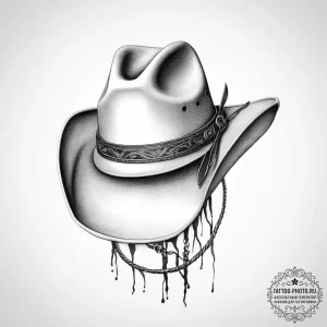 Tattoo sketch rodeo a cowboy hat - эскиз тату (№1756500918_0, 29.08.2025 20:55) — tattoo-photo.ru